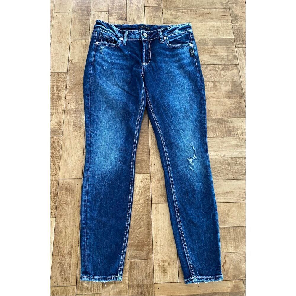 Silver Jeans Co Elyse Skinny Womens Jeans Sz 28/29